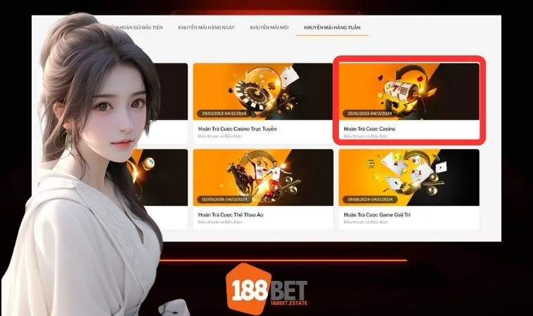 Hoàn Trả Cược Casino 188bet bao nhiêu? Hoàn Trả Cược Casino 188bet bao nhiêu?